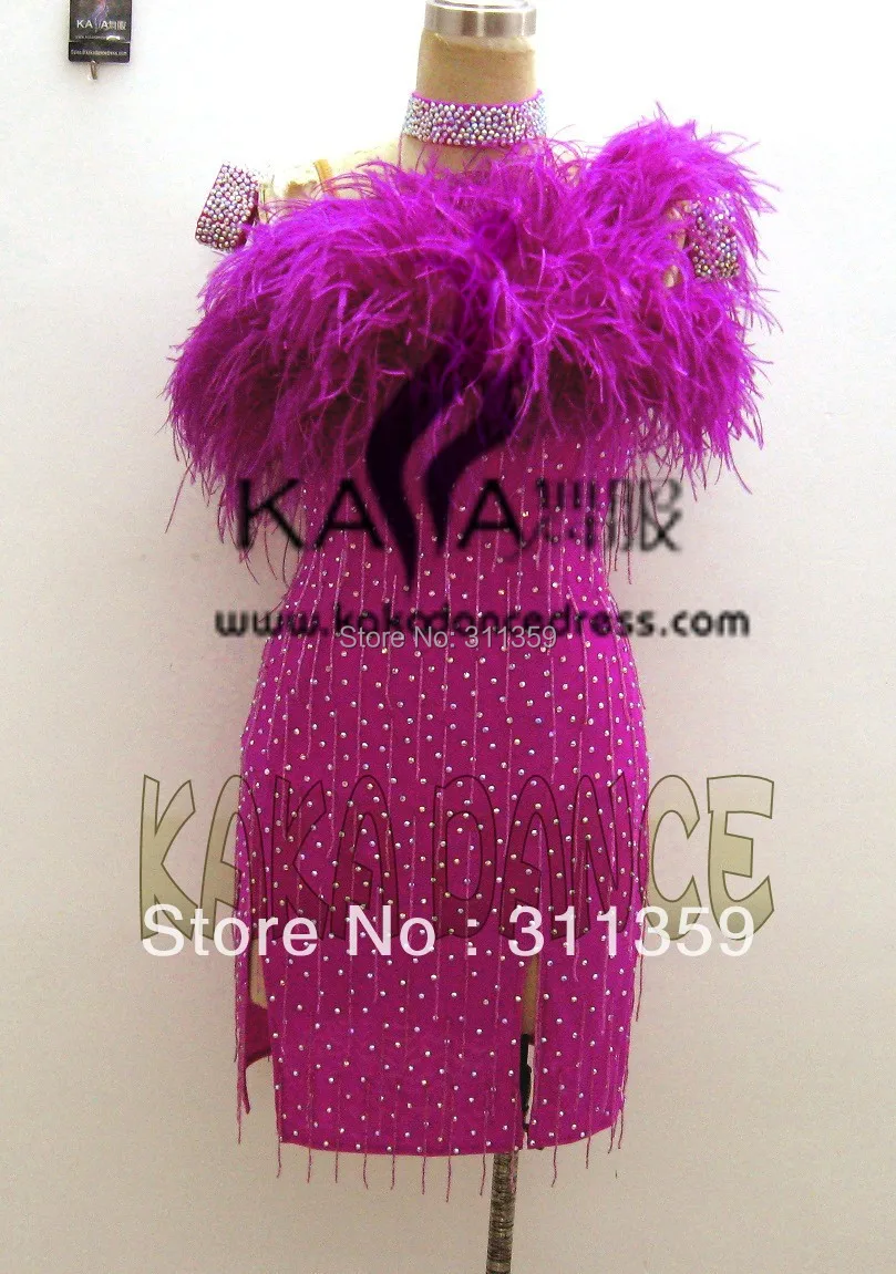 Hot sales! Latin dance dress,tango salsa samba dance wear,purple ostrich feather latin dance skirt,KAKA-L130347
Hot sales! Latin dance dress,tango salsa samba dance wear,purple ostrich feather latin dance skirt,KAKA-L130347