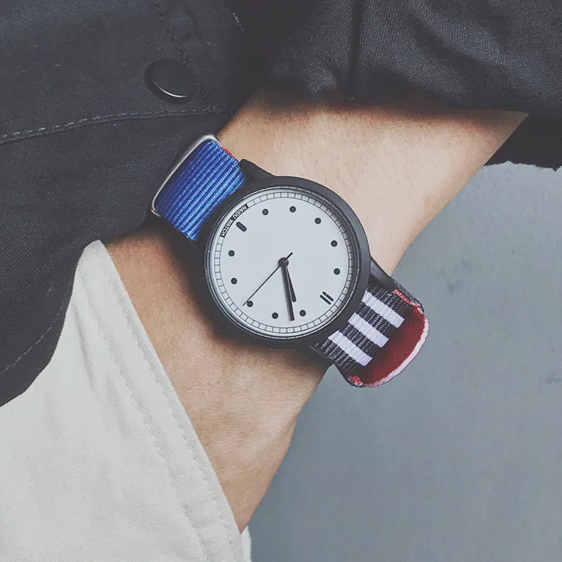 Ulzzang Brand Quartz Watch Mens Casual Canvas Small Dial Watch Female Hip Hop Trend Couple Watch
Ulzzang Brand Quartz Watch Mens Casual Canvas Small Dial Watch Female Hip Hop Trend Couple Watch