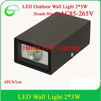 Up down contemporary outdoor wall lamp, Epistar 2*3W COB LED wall light IP54 exterior lighting AC85-265V input
Up down contemporary outdoor wall lamp, Epistar 2*3W COB LED wall light IP54 exterior lighting AC85-265V input