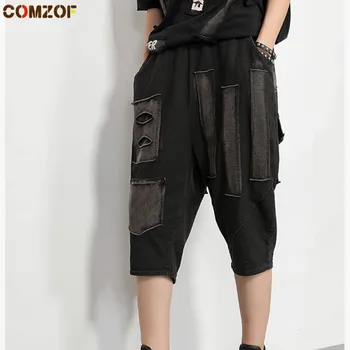 Personality women denim harem pants patchwork hole streetwear summer fashion trousers womens hip hop pantalon femme
Personality women denim harem pants patchwork hole streetwear summer fashion trousers womens hip hop pantalon femme