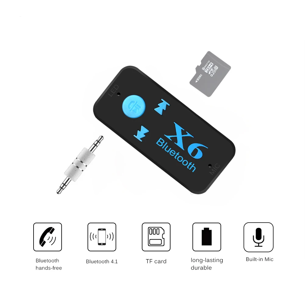 Rylybons 3.5mm Jack bluetooth aux 4.1 Handsfree Bluetooth Aux Adapter Car Kit TF Card A2DP Mp3 Music Receiver USB aux bluetooth
Rylybons 3.5mm Jack bluetooth aux 4.1 Handsfree Bluetooth Aux Adapter Car Kit TF Card A2DP Mp3 Music Receiver USB aux bluetooth