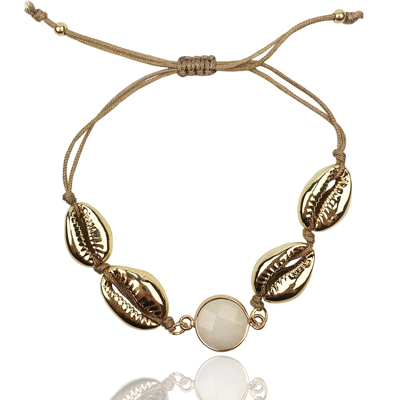 Gold Cowrie Seashell Shell Bracelets For Women Handmade Rope Bracelet Femme Boho Jewelry bff pulseras mujer moda 2018 armbanden
Gold Cowrie Seashell Shell Bracelets For Women Handmade Rope Bracelet Femme Boho Jewelry bff pulseras mujer moda 2018 armbanden