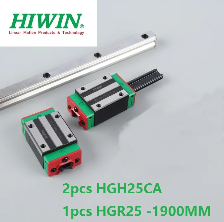 

1pcs 100% original Hiwin linear guide linear rail HGR25 -L 1900mm + 2pcs HGH25CA square block for cnc router