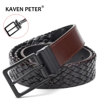 Designer Belts Men Reversible Knitted Leather Belt Fashion Male Rotated Buckle Germany Bonded Leather Braided Strap
Designer Belts Men Reversible Knitted Leather Belt Fashion Male Rotated Buckle Germany Bonded Leather Braided Strap