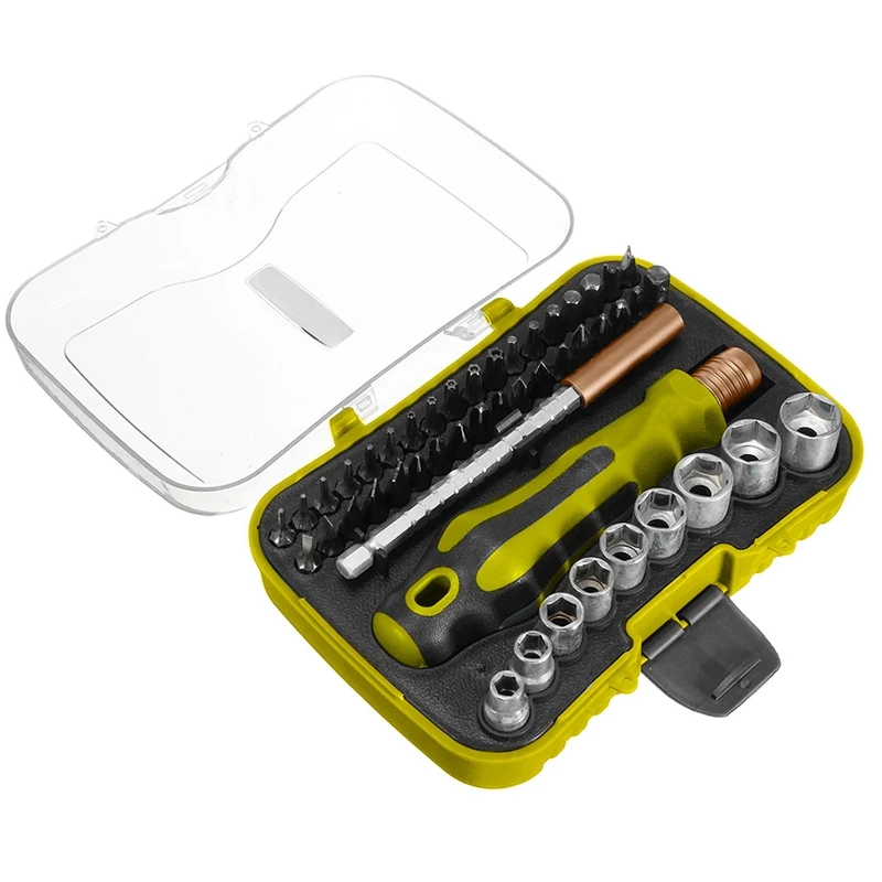 47pc Precision Security Screwdriver Extension Metric Hex Torx Socket Bits Set