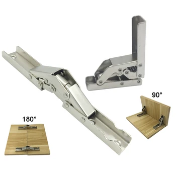2Pcs Fold Hinge 90 Turn to 180Degrees Wood Table Supports Hinge Hidden type Open flat 180Degree for Home hardware RV Accessories
2Pcs Fold Hinge 90 Turn to 180Degrees Wood Table Supports Hinge Hidden type Open flat 180Degree for Home hardware RV Accessories