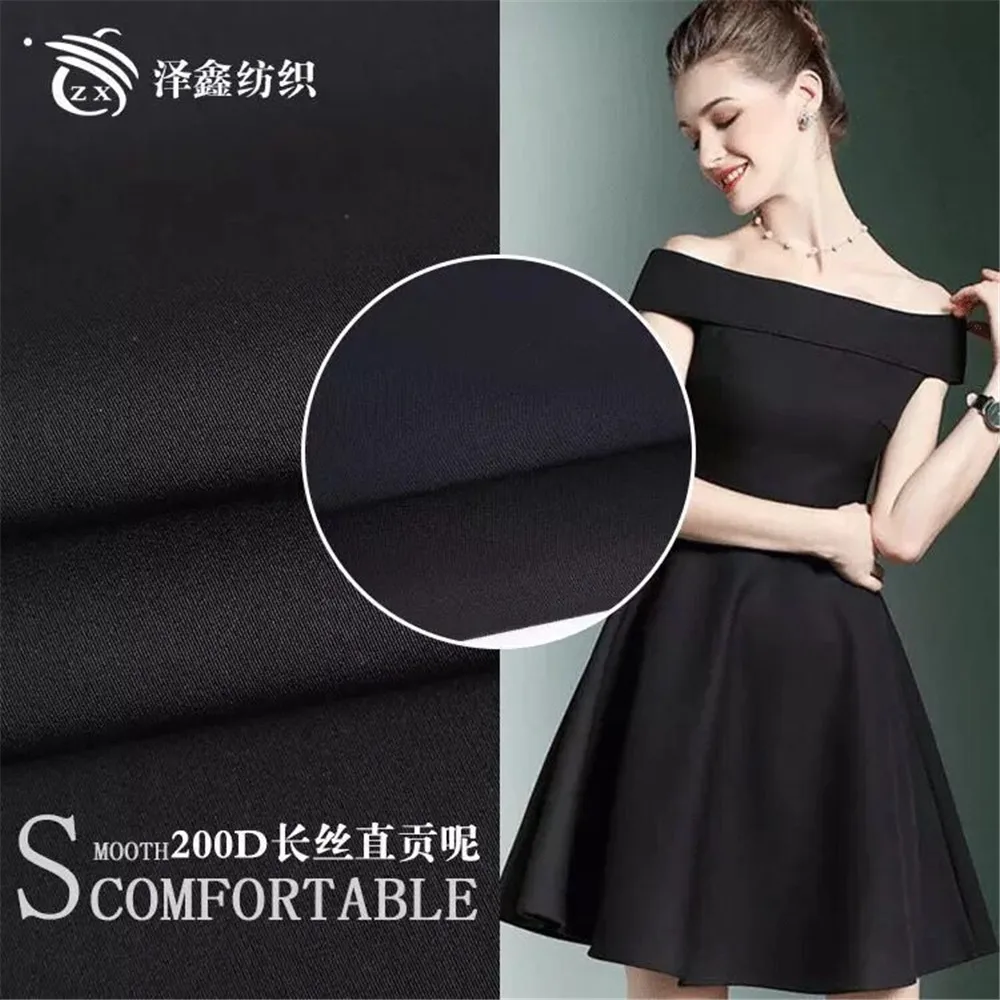 Hot sale 200D plain filament polyester four-way stretch business suit suiting stretch woven fabric
Hot sale 200D plain filament polyester four-way stretch business suit suiting stretch woven fabric