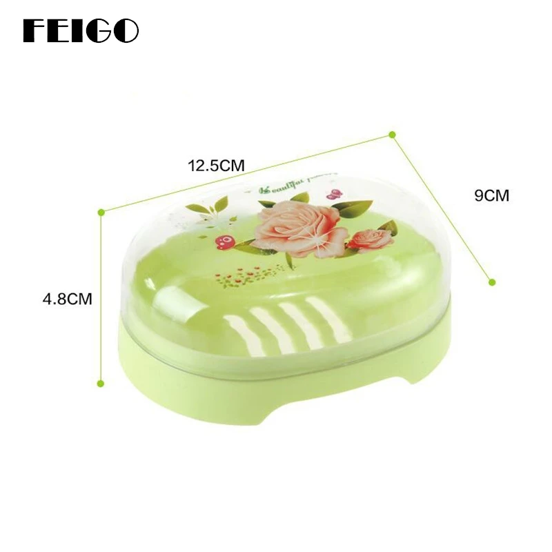 FEIGO Rose With Lid Soap Dish Box Case Holder Wash Dust-proof Shower High Quality Home Bathroom Accessories Set Soap Dish F26
FEIGO Rose With Lid Soap Dish Box Case Holder Wash Dust-proof Shower High Quality Home Bathroom Accessories Set Soap Dish F26