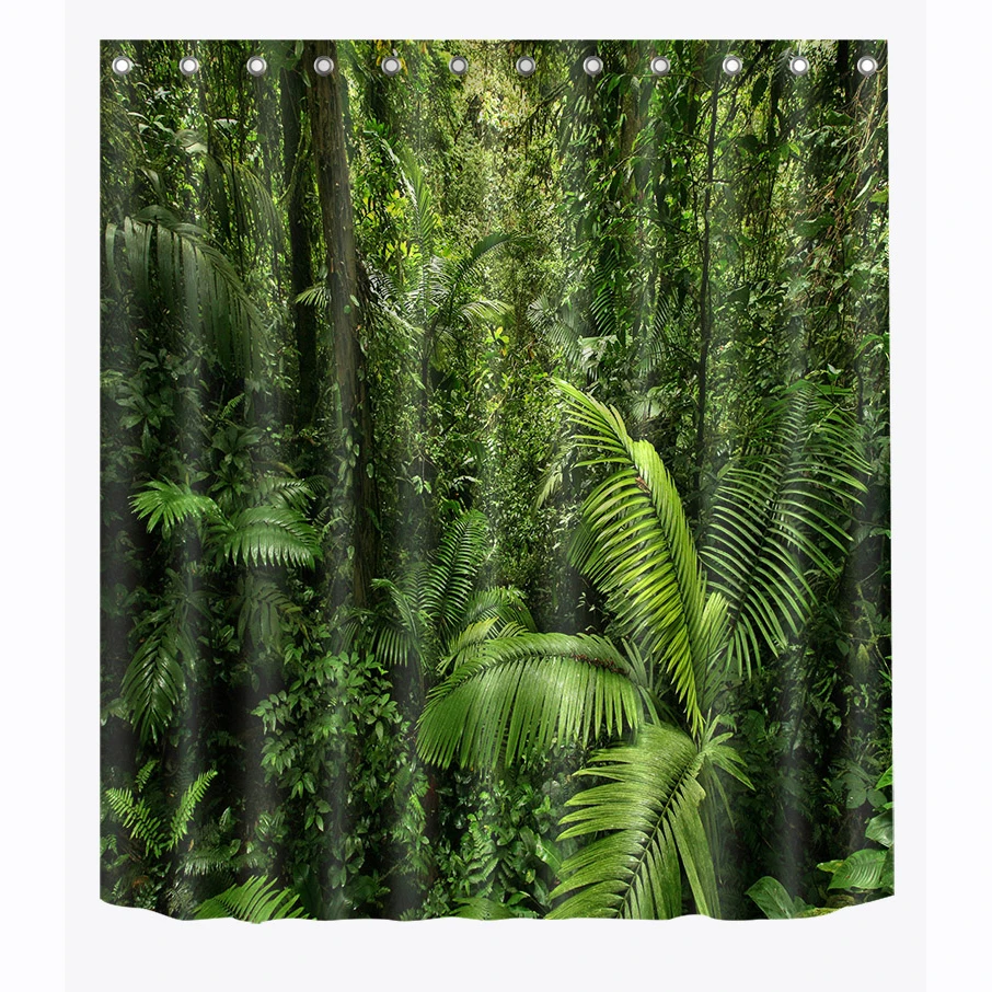 LB Natural Shower Curtain Tropical Forest Banana Leaf Tree Bathroom Curtains Waterproof Polyester Fabric For Art Bathtub Decor
LB Natural Shower Curtain Tropical Forest Banana Leaf Tree Bathroom Curtains Waterproof Polyester Fabric For Art Bathtub Decor