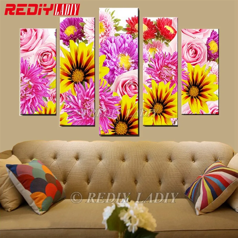 DIY Diamond Painting Triptych Diamond Mosaic Flowers Pattern 5 Panels Modular Picture Wall Art Rhinestones Cross Stitch Crafts
DIY Diamond Painting Triptych Diamond Mosaic Flowers Pattern 5 Panels Modular Picture Wall Art Rhinestones Cross Stitch Crafts