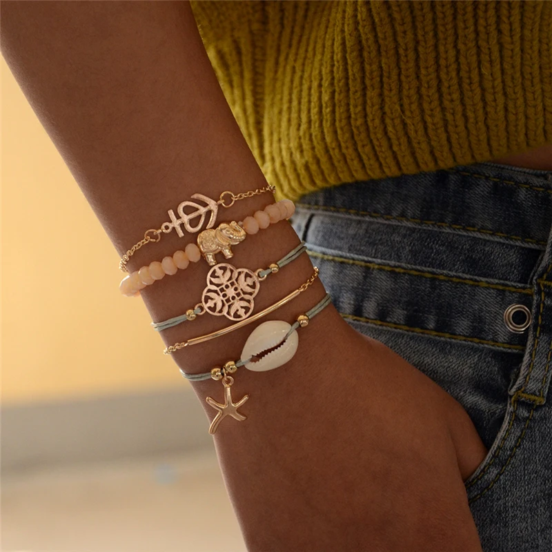 Summer fashion bohemian bracelet retro shell geometric pattern temperament female charm bracelet gift simple adjustable new hot
Summer fashion bohemian bracelet retro shell geometric pattern temperament female charm bracelet gift simple adjustable new hot