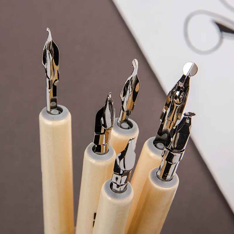 1Pc Art Creative Calligraphy Pens Novelty Wooden Fountain Pens Dip Ink Pens For Kids Gifts School Office Supplies Stationery
1Pc Art Creative Calligraphy Pens Novelty Wooden Fountain Pens Dip Ink Pens For Kids Gifts School Office Supplies Stationery