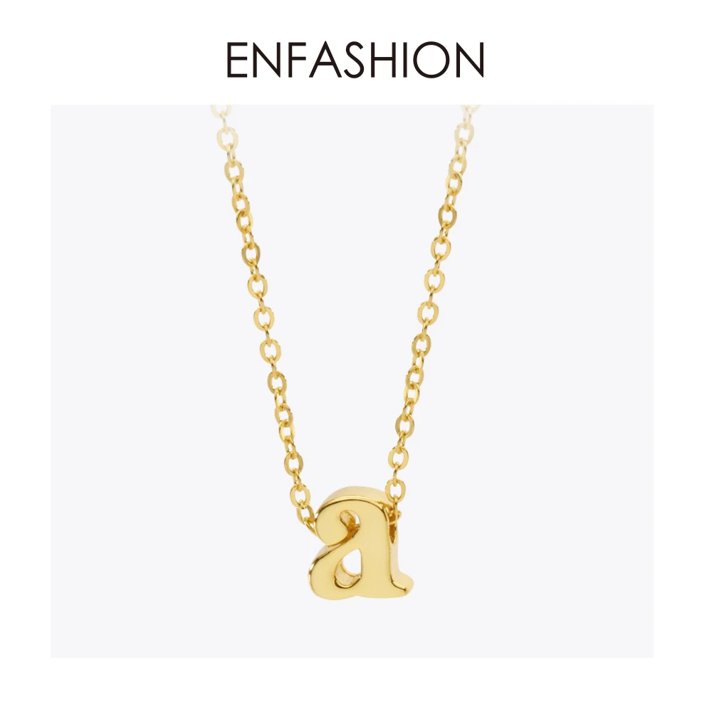 Enfashion lowercase Letter Necklaces Pendants Alphabet Initial Necklace Gold Color Choker Necklace For Women DIY Jewelry P9200
Enfashion lowercase Letter Necklaces Pendants Alphabet Initial Necklace Gold Color Choker Necklace For Women DIY Jewelry P9200
