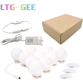 Makeup Mirror Vanity LED Light Bulbs Kit DC 12V Charging Port Cosmetic Lighted Make up Mirrors Bulb Adjustable Brightness lights
Makeup Mirror Vanity LED Light Bulbs Kit DC 12V Charging Port Cosmetic Lighted Make up Mirrors Bulb Adjustable Brightness lights