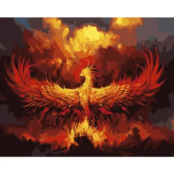 Painting By Numbers DIY Dropshipping 40x50 50x65cm Nirvana reborn phoenix Animal Canvas Wedding Decoration Art picture Gift
Painting By Numbers DIY Dropshipping 40x50 50x65cm Nirvana reborn phoenix Animal Canvas Wedding Decoration Art picture Gift
