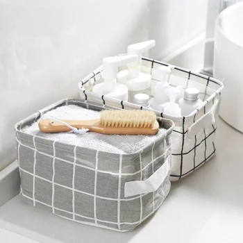 1pc Fabric Rectangular Bathroom Storage Box Portable Waterproof Bath Basket Storage Basket Desktop Storage Debris Box
1pc Fabric Rectangular Bathroom Storage Box Portable Waterproof Bath Basket Storage Basket Desktop Storage Debris Box