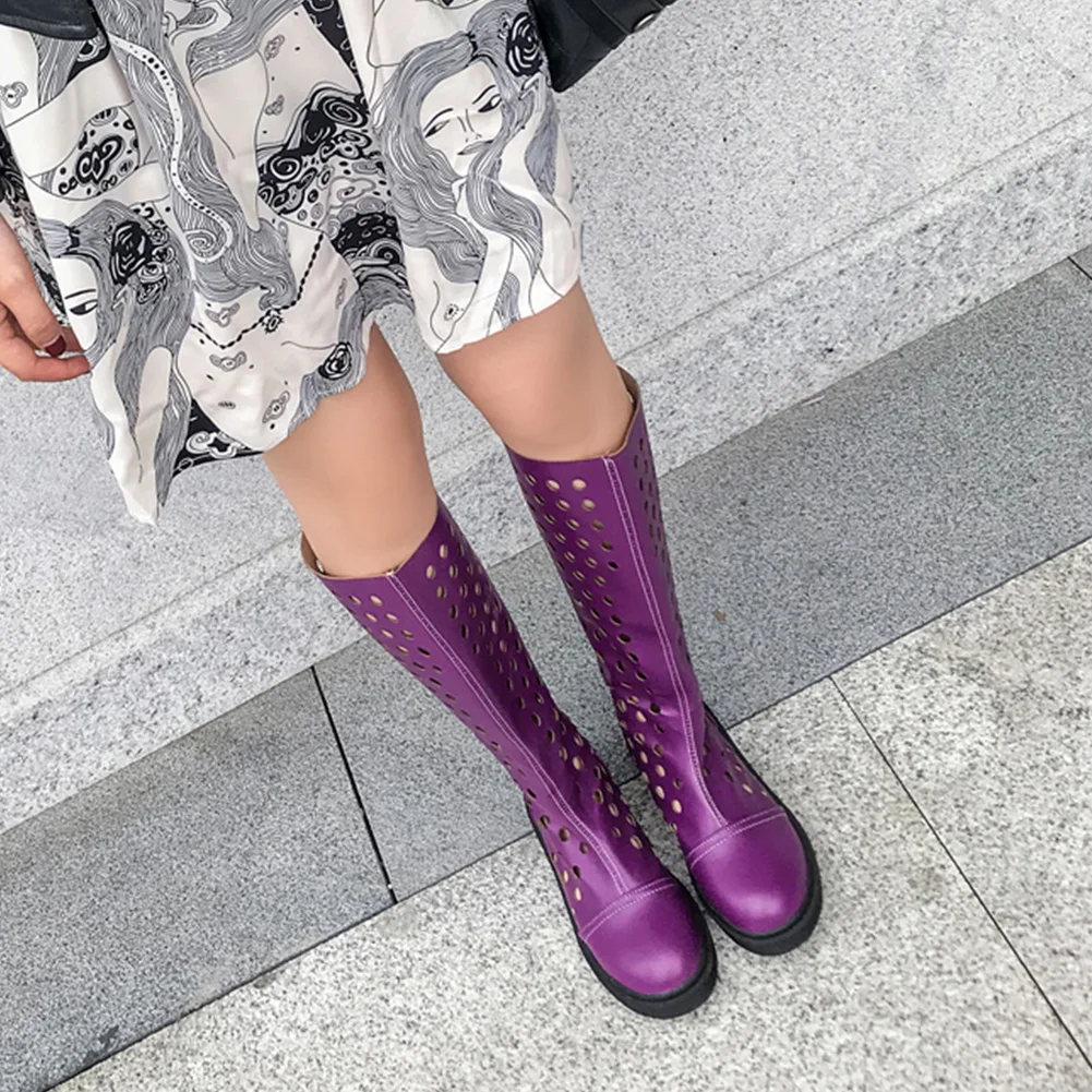 Lapolaka Summer Knee High Boots Woman Fashion Hollow Lady Round Toe Women Shoes Female Boots Big Size 34-43
Lapolaka Summer Knee High Boots Woman Fashion Hollow Lady Round Toe Women Shoes Female Boots Big Size 34-43