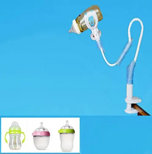 Baby Bottle Holder, Universal Infant Bed Cup Clip Holder Lazy Bracket Flexible Long Arms Stand Home Helper Bottle Holder baby
Baby Bottle Holder, Universal Infant Bed Cup Clip Holder Lazy Bracket Flexible Long Arms Stand Home Helper Bottle Holder baby