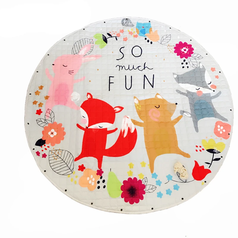 Kids Baby Play Mats Toys Storage Bag Round Carpet Rugs Large Canvas Rawling Mat Carpet Portable Canvas Game Toys Sundries Pouch
Kids Baby Play Mats Toys Storage Bag Round Carpet Rugs Large Canvas Rawling Mat Carpet Portable Canvas Game Toys Sundries Pouch