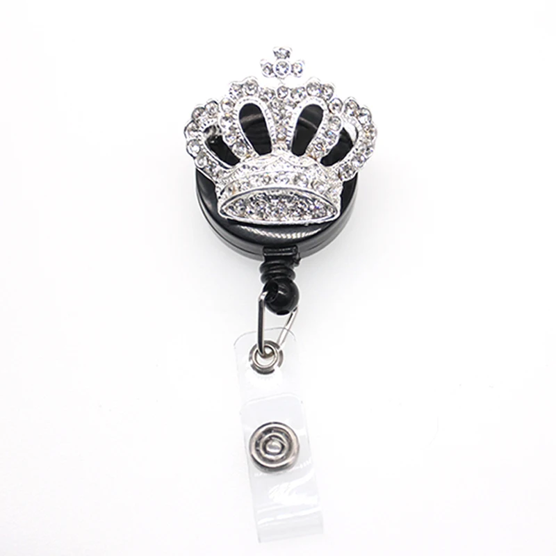 50pcs/lot New design clear rhinestone crystal princess's crown ID Badge Holder Reel For Nurse And Doctors
50pcs/lot New design clear rhinestone crystal princess's crown ID Badge Holder Reel For Nurse And Doctors