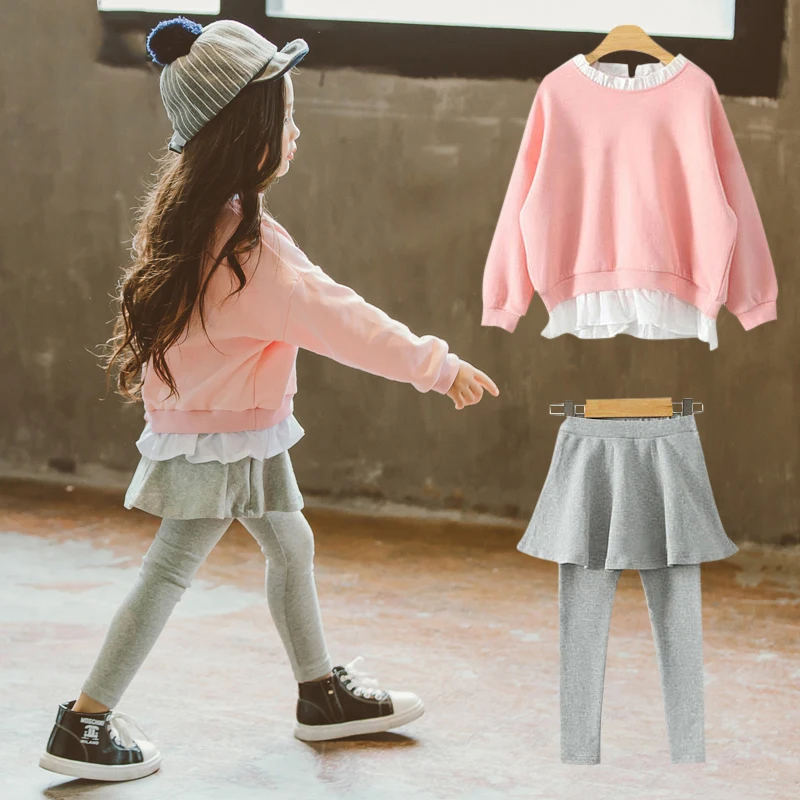 Autumn Girls Fashion Outfit Pink Sports Outfit Kids Grey Bottom Korean Style for Children at Age 56789 10 11 12 13 14Years Old
Autumn Girls Fashion Outfit Pink Sports Outfit Kids Grey Bottom Korean Style for Children at Age 56789 10 11 12 13 14Years Old