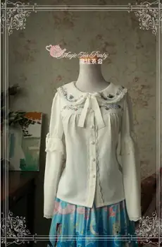 Rose Garden Long Sleeve Embroidered Women's Peter Pan Collar Women's Blouse by Magic Tea Party
Rose Garden Long Sleeve Embroidered Women's Peter Pan Collar Women's Blouse by Magic Tea Party