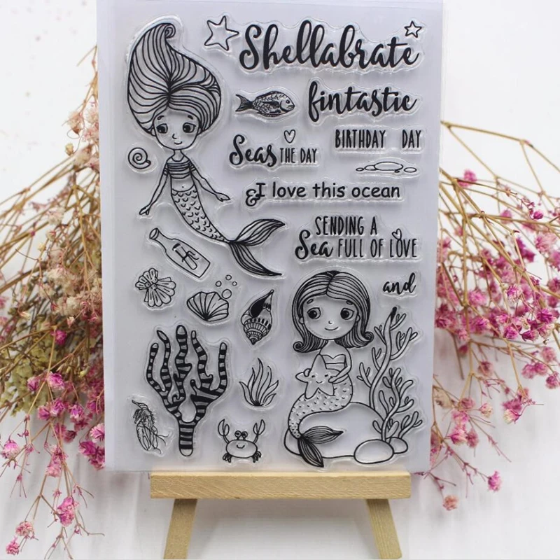 Mermaid Fish Clear Stamp for DIY Scrapbooking Photo Album Decoretive Embossing Stencial
Mermaid Fish Clear Stamp for DIY Scrapbooking Photo Album Decoretive Embossing Stencial