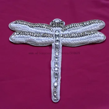 Off white Rhinestone Dragonfly Beaded Patch for Clothing Sewing DIY Decoration Patches 20cm*24cm 1 piece
Off white Rhinestone Dragonfly Beaded Patch for Clothing Sewing DIY Decoration Patches 20cm*24cm 1 piece