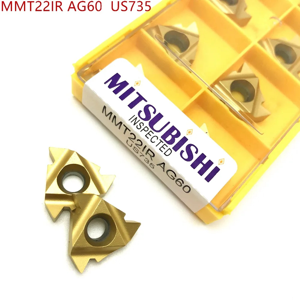 10pcs MMT 22IR AG60 US735 Carbide Blade Thread Cutting Tool Lathe Tool Milling Cutter CNC Tool MMT22IR AG60
10pcs MMT 22IR AG60 US735 Carbide Blade Thread Cutting Tool Lathe Tool Milling Cutter CNC Tool MMT22IR AG60
