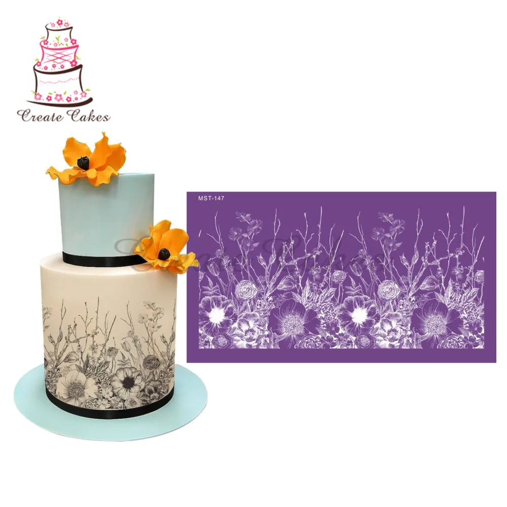 Everything Grows Cake Stencil Flower Lace Mesh Stencils For Wedding Cake Border Stencils Fondant Mould Cake Decorating Tools
Everything Grows Cake Stencil Flower Lace Mesh Stencils For Wedding Cake Border Stencils Fondant Mould Cake Decorating Tools