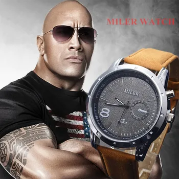 Miler Men Watches Top Brand Fashion Men's Leather Wrist watch Quartz Mens Watch Male Clock relogio masculino erkek kol saati
Miler Men Watches Top Brand Fashion Men's Leather Wrist watch Quartz Mens Watch Male Clock relogio masculino erkek kol saati