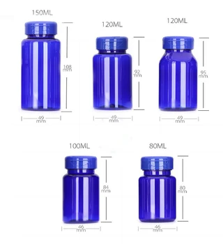 100pcs 80ml/100ml/120ml/150ml Blue Color PET Bottles, Capsules/Pills/Powder/Vitamin Plastic Bottles, Medicine Bottles Flip Caps
100pcs 80ml/100ml/120ml/150ml Blue Color PET Bottles, Capsules/Pills/Powder/Vitamin Plastic Bottles, Medicine Bottles Flip Caps