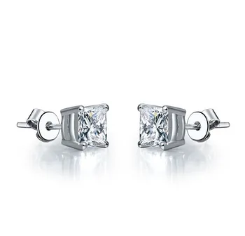 2CT/Piece Princess Cut Genuine Earrings LC Diamond Stud Earrings Sterling Silver Jewelry 18K White Gold Plated
2CT/Piece Princess Cut Genuine Earrings LC Diamond Stud Earrings Sterling Silver Jewelry 18K White Gold Plated