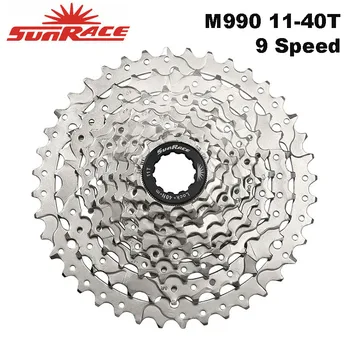 SunRace CSM990 MTB Bike Cassette 9 speed 11-40T Silver Bicycle Freewheel , 9s Road Bike Cassete
SunRace CSM990 MTB Bike Cassette 9 speed 11-40T Silver Bicycle Freewheel , 9s Road Bike Cassete