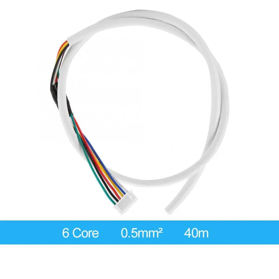 6 Core 40m Round White Flexible Copper Cable for Video Door Phone Intercom System
6 Core 40m Round White Flexible Copper Cable for Video Door Phone Intercom System