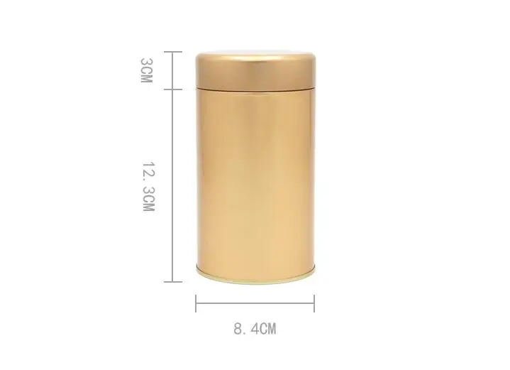 Size: dia.84x153mm for 150g tea tin box round tea container with sealed snap lid food packing box
Size: dia.84x153mm for 150g tea tin box round tea container with sealed snap lid food packing box