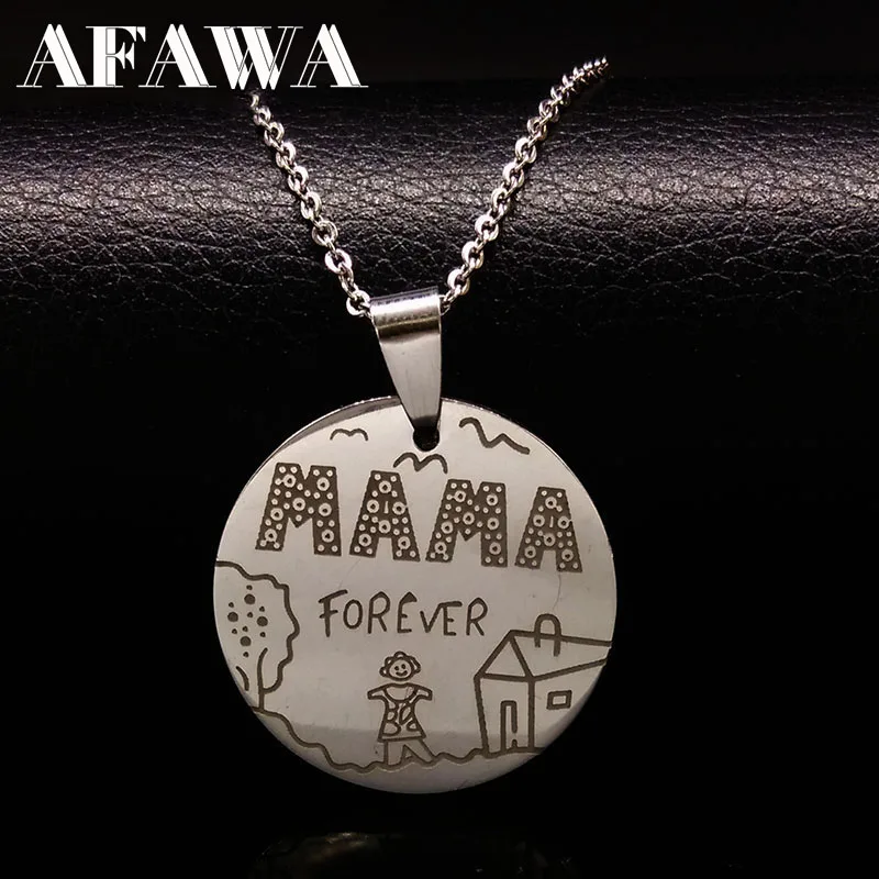 Family Necklaces Stainless Steel Mama Forever Boy Girl Pendants Necklace Jewelry Women Kids Family Member Christmas Gift N2407
Family Necklaces Stainless Steel Mama Forever Boy Girl Pendants Necklace Jewelry Women Kids Family Member Christmas Gift N2407