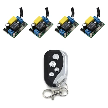 Most Popular AC 220V RF Wireless Remote Control Switch System 4 Receivers + 1Transmitter for Smart Home
Most Popular AC 220V RF Wireless Remote Control Switch System 4 Receivers + 1Transmitter for Smart Home