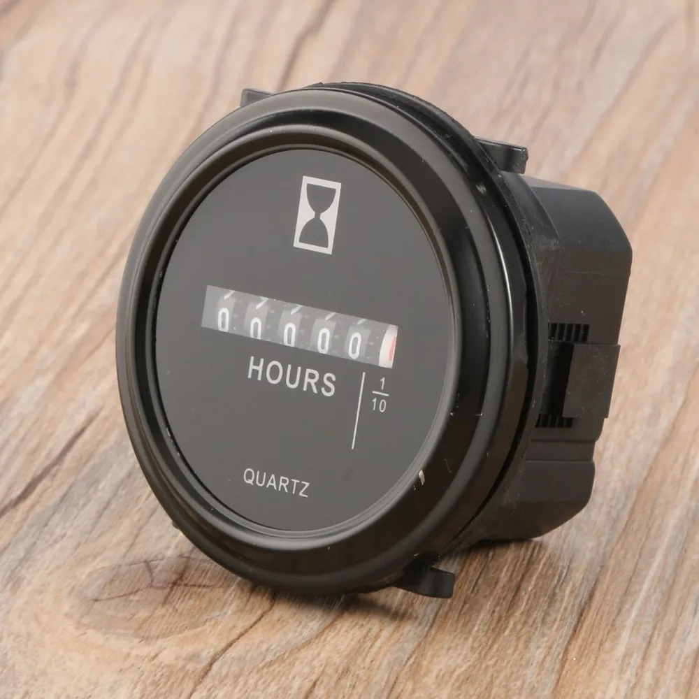 2 Inch Round Hour Meter Hourmeter Cart Marine Boat Generator Home Engine 1075Hz 0.3W 6-80Vvolt DC Black
2 Inch Round Hour Meter Hourmeter Cart Marine Boat Generator Home Engine 1075Hz 0.3W 6-80Vvolt DC Black