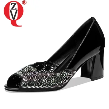 ZVQ woman shoes spring summer newest fashion sexy crystal patent leather woman pumps outside super high hoof heels ladies shoes
ZVQ woman shoes spring summer newest fashion sexy crystal patent leather woman pumps outside super high hoof heels ladies shoes