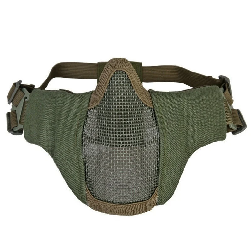 PDW Tactical Skull Half Face Metal Mesh Mask CS Outdoor Soft Air Mask Shooting Hunting Paintball Mask Olive green
PDW Tactical Skull Half Face Metal Mesh Mask CS Outdoor Soft Air Mask Shooting Hunting Paintball Mask Olive green