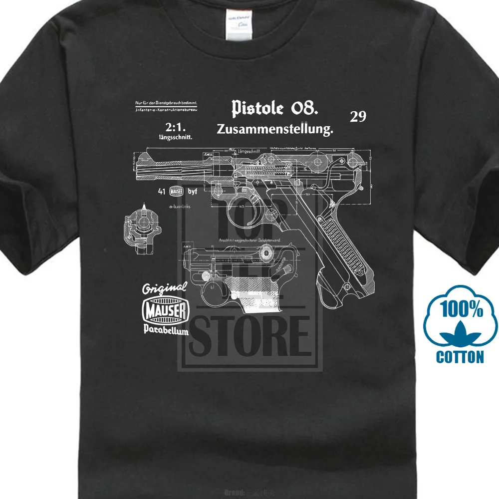 New Fashion Cool Casual T Shirts Ww2 German Pistole Parabellum P08 Luger Vintage Drawings Printed T Shirts T Shirts
New Fashion Cool Casual T Shirts Ww2 German Pistole Parabellum P08 Luger Vintage Drawings Printed T Shirts T Shirts