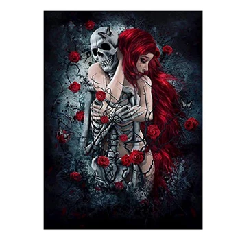 ABLA 5D Diy Diamond Painting Kits,Full Drill Diamond Painting Rhinestone Embroidery Pictures for Home Wall Decoration Skull Ro
ABLA 5D Diy Diamond Painting Kits,Full Drill Diamond Painting Rhinestone Embroidery Pictures for Home Wall Decoration Skull Ro