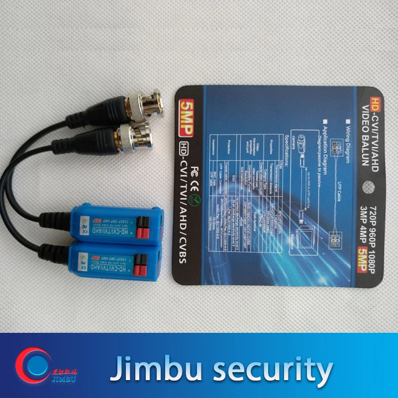 high definition passive video balun support CVI/TVI/AHD camera transmission by utp cable max 200m anti-interference
high definition passive video balun support CVI/TVI/AHD camera transmission by utp cable max 200m anti-interference