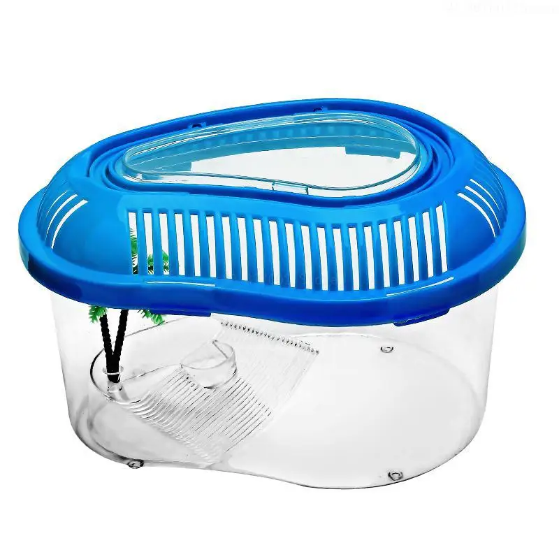 Portable Plastic Terrarium for Reptiles/Amphibians Turtle Tortoise Tank Fish Aquarium with Ramp Turtle Tank
Portable Plastic Terrarium for Reptiles/Amphibians Turtle Tortoise Tank Fish Aquarium with Ramp Turtle Tank