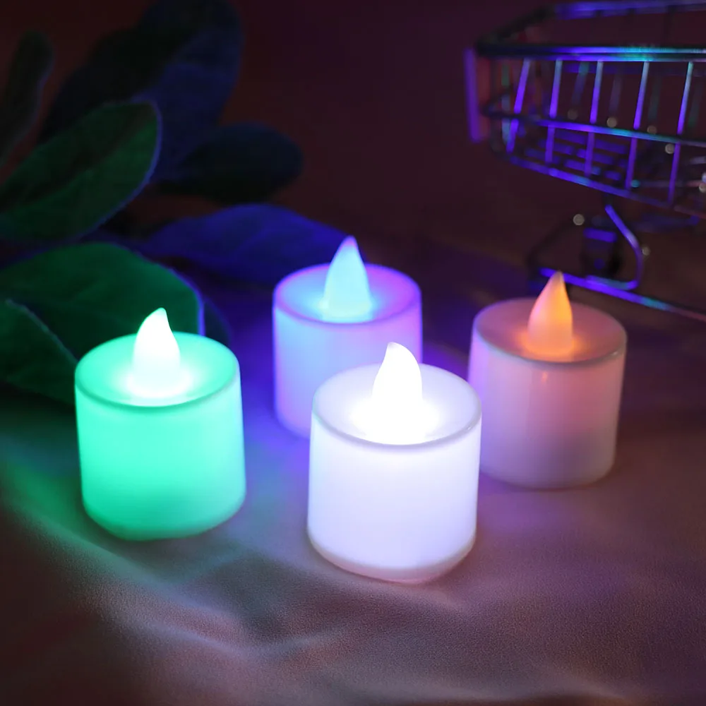 1pc LED Candle Tea Light Battery Powered Lamp Simulation Color Flame Flashing Home Wedding Birthday Party Decoration Candles
1pc LED Candle Tea Light Battery Powered Lamp Simulation Color Flame Flashing Home Wedding Birthday Party Decoration Candles