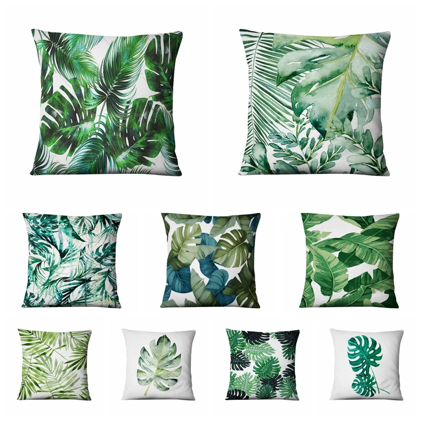 Fresh Leaves Printed Pillowcase Summer Green Thin Linen Cushion Decorative Pillow Home Decor Sofa Throw Pillows Almofadas 45*45
Fresh Leaves Printed Pillowcase Summer Green Thin Linen Cushion Decorative Pillow Home Decor Sofa Throw Pillows Almofadas 45*45