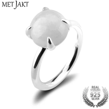 MetJakt Natural Moonstone Rings Solid 925 Sterling Silver Ring for Ladies Occasions Vintage Luxury Jewelry
MetJakt Natural Moonstone Rings Solid 925 Sterling Silver Ring for Ladies Occasions Vintage Luxury Jewelry
