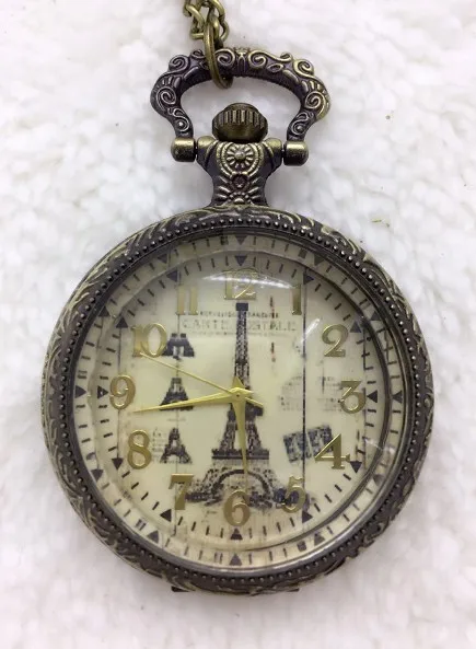wholesale price good quality vintage new retro romantic bronze mini Eiffel Tower pocket watch necklace with chain 20pca
wholesale price good quality vintage new retro romantic bronze mini Eiffel Tower pocket watch necklace with chain 20pca