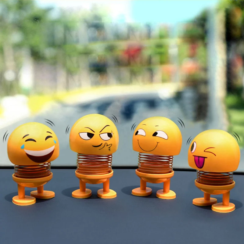 1PC Shaking Head Toys Car Ornaments Dolls Cute Cartoon Funny Emoji Wobble Head Robot Lovely Car Internal Dashboard Decor Auto
1PC Shaking Head Toys Car Ornaments Dolls Cute Cartoon Funny Emoji Wobble Head Robot Lovely Car Internal Dashboard Decor Auto